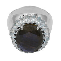Anello in argento con Labradorite