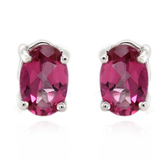 Orecchini in argento con Topazio Rosa