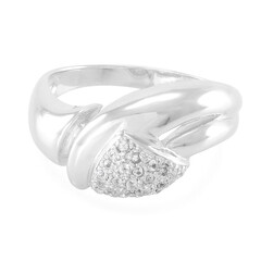 Anello in argento con Zaffiro Bianco