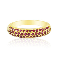 Anello in argento con Rubino