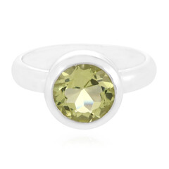 Anello in argento con Quarzo Limone