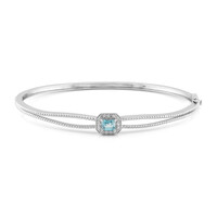 Bracciale in argento con Zircone Blu