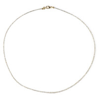 Collana in oro con Diamante Argentato