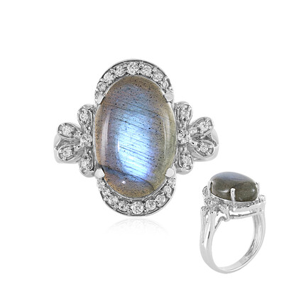 Anello in argento con Labradorite