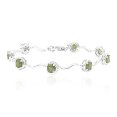 Bracciale in argento con Demantoide Namibiano