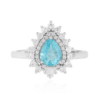 Anello in argento con Apatite Blu