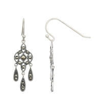 Orecchini in argento con Marcassite