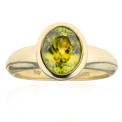 Anello in oro con Sfene (CUSTODANA)