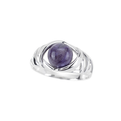 Anello in argento con Charoite (dagen)