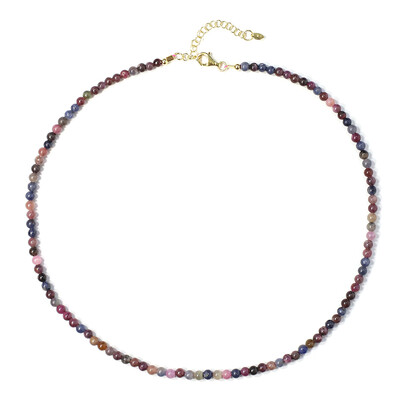 Collana in argento con Zaffiro Fancy