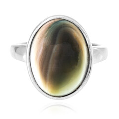 Anello in argento con Occhio di Shiva