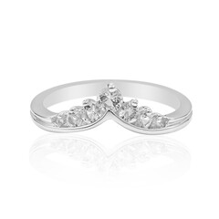 Anello in argento con Topazio Bianco