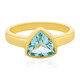 Anello in argento con Topazio Blu Cielo (MONOSONO COLLECTION)