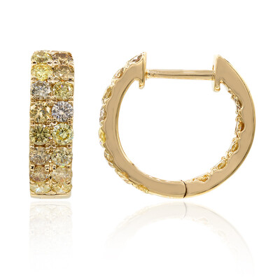 Orecchini in oro con Diamante Fancy SI2 (CIRARI)