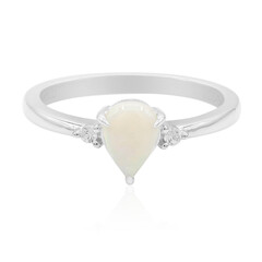 Anello in argento con Opale Bianco