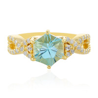 Anello in argento con Topazio Blu Cielo
