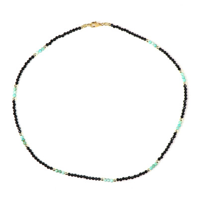 Collana in argento con Spinello Nero