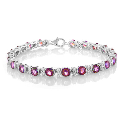 Bracciale in argento con Topazio Mistico Porpora