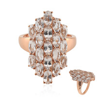 Anello in oro con Danburite Rosa del Messico