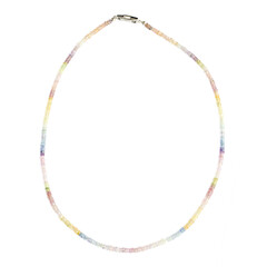 Collana in argento con Zaffiro Fancy