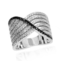 Anello in argento con Spinello Nero
