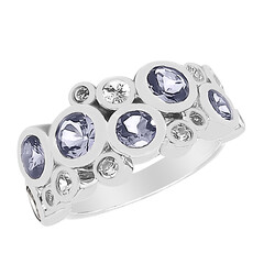 Anello in argento con Tanzanite (non riscaldata)