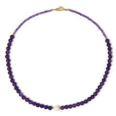 Collana in argento con Perla d'Acqua Dolce Bianca
