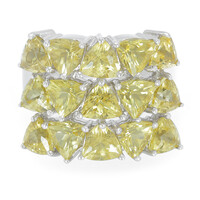 Anello in argento con Berillo Giallo