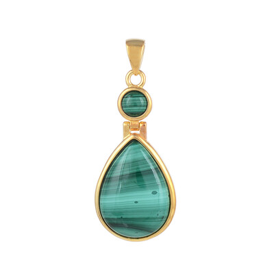 Ciondolo in argento con Malachite