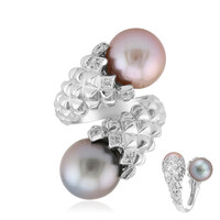 Anello in argento con Perla Tahitiana (TPC)
