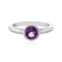 Anello in argento con Ametista Zambiana