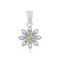 Ciondolo in argento con Diamante Giallo I3
