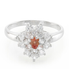 Anello in argento con Rubino Tramonto