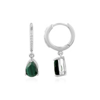 Orecchini in argento con Malachite