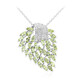 Collana in argento con Peridoto della Birmania