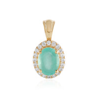 Ciondolo in argento con Smeraldo Colombiano
