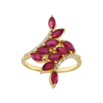 Anello in argento con Rubino del Madagascar
