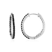 Orecchini in argento con Spinello Nero