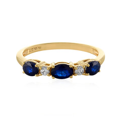 Anello in argento con Spinello Blu Royal
