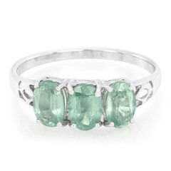 Anello in argento con Cianite Menta