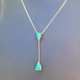 Collana in oro con Smeraldo Zambia AAA