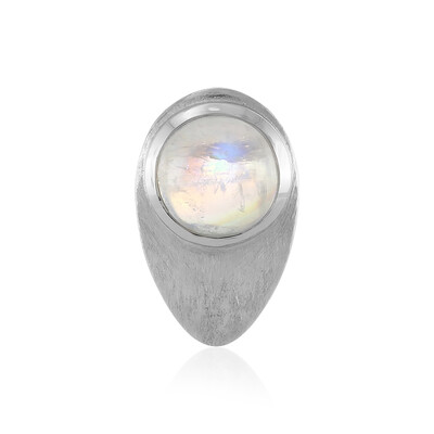 Ciondolo in argento con Pietra di Luna Arcobaleno AAA (MONOSONO COLLECTION)