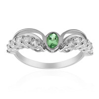 Anello in argento con Tsavorite della Tanzania