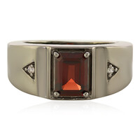 Anello in argento con Granato d’India