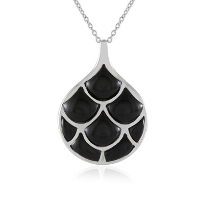 Collana in argento con Onice Nero (KM by Juwelo)