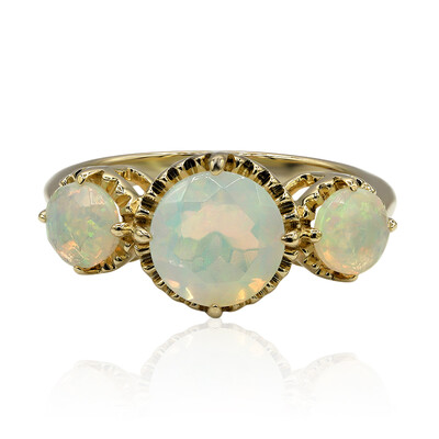 Anello in oro con Opale di Welo AAA (Adela Gold)