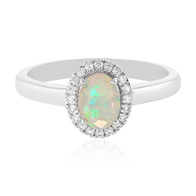 Anello in argento con Opale di Welo