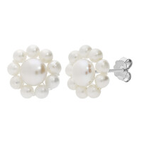 Orecchini in argento con Perla d'Acqua Dolce Bianca