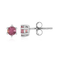 Orecchini in argento con Tormalina Rosa Nigeriana