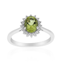 Anello in argento con Quarzo Ouro Verde